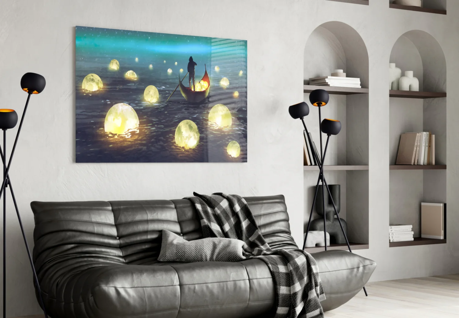 Moon Collector Glass Wall Art - Image 4