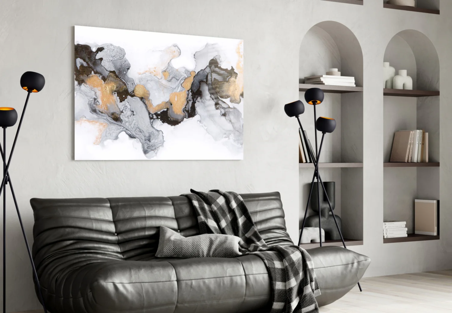 Colored Smoke Glass Wall Art - Image 4