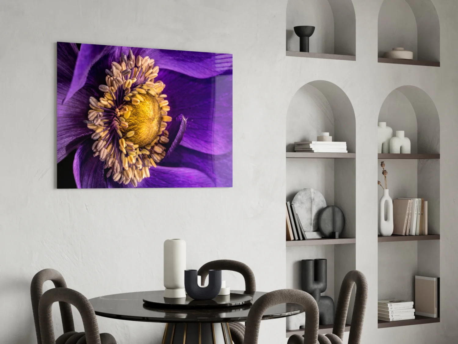 Yellow Flower Glass Wall Art - Image 5
