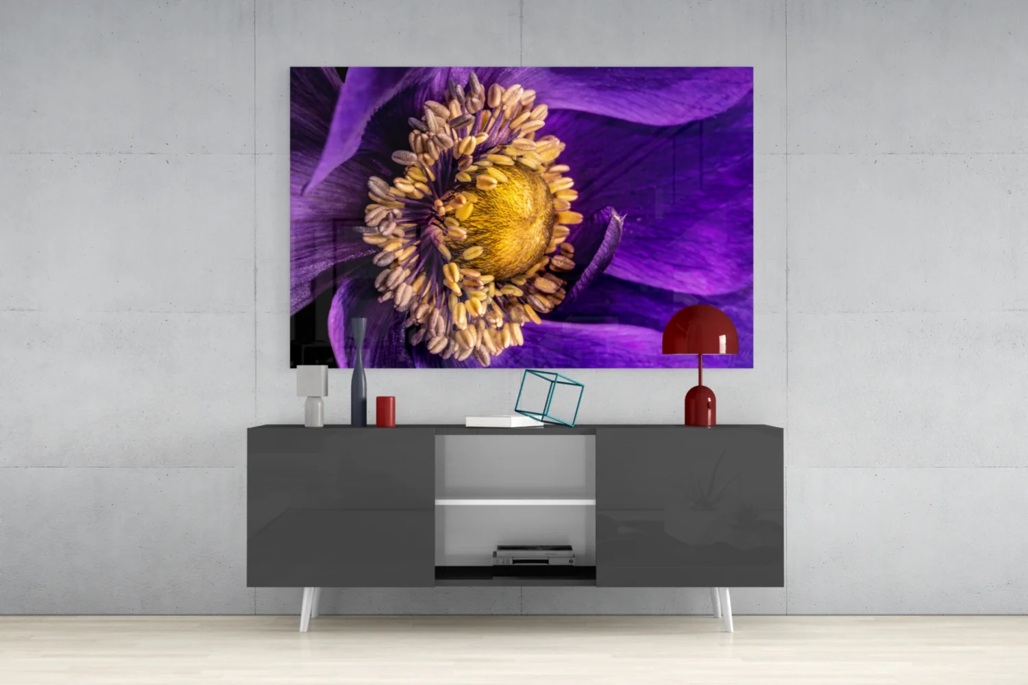 Yellow Flower Glass Wall Art - Image 8