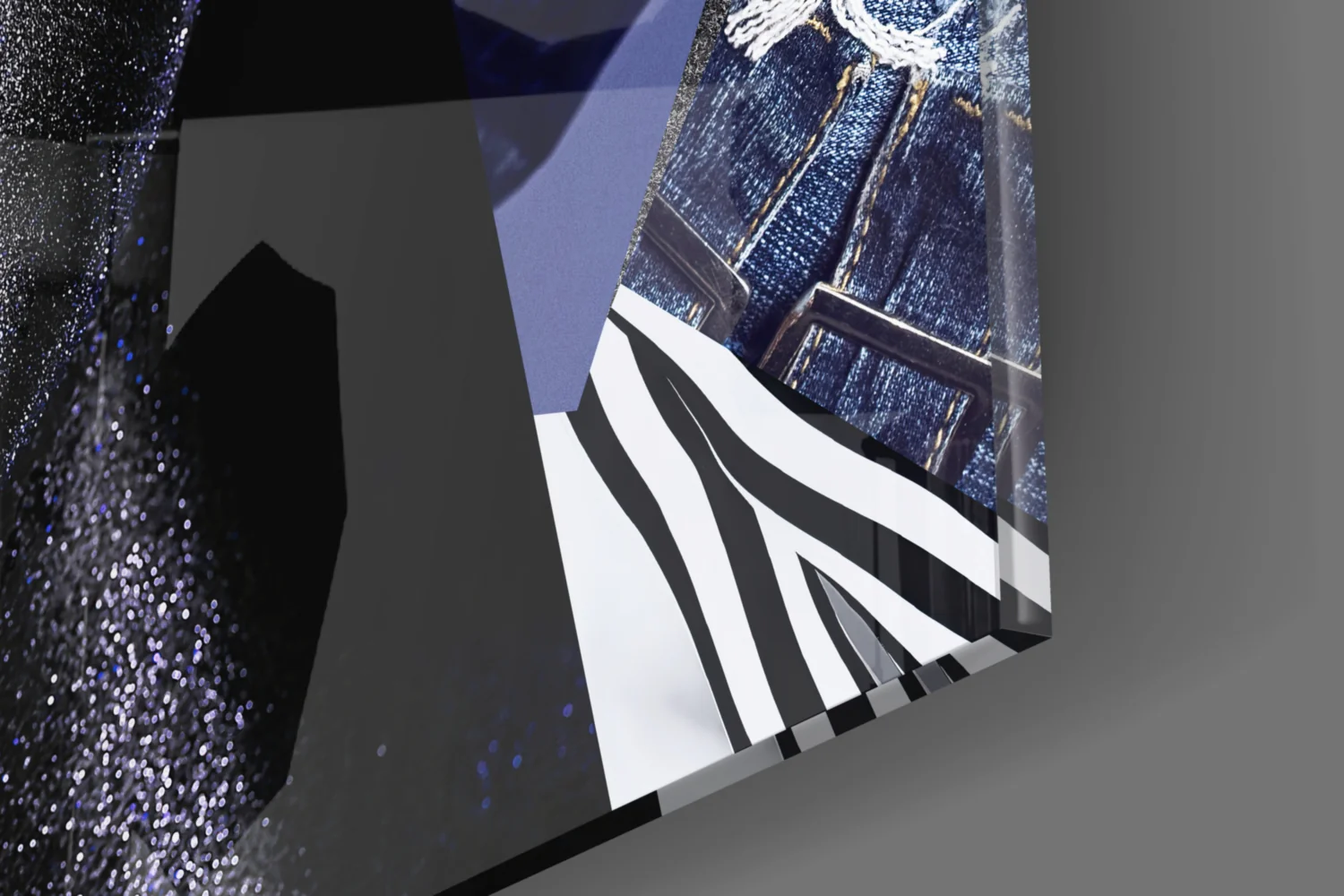 Abstract Woman Portrait Glass Wall Art - Image 7