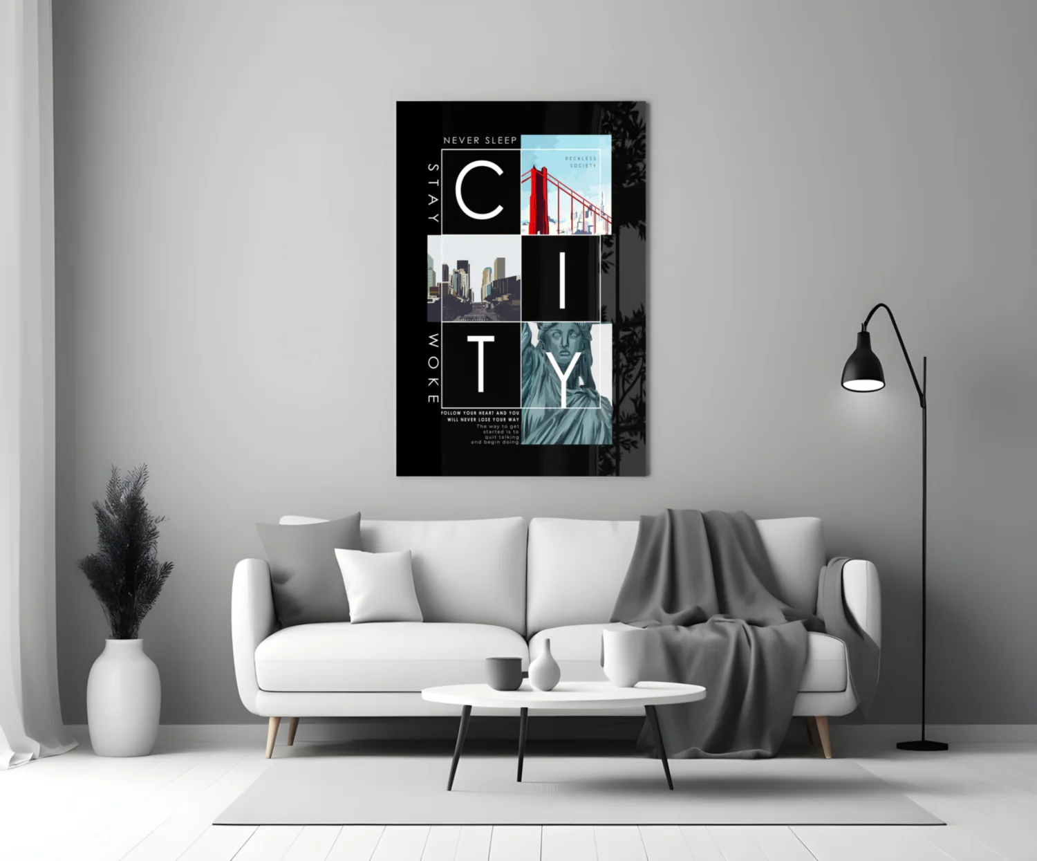 City Glass Wall Art - Image 3