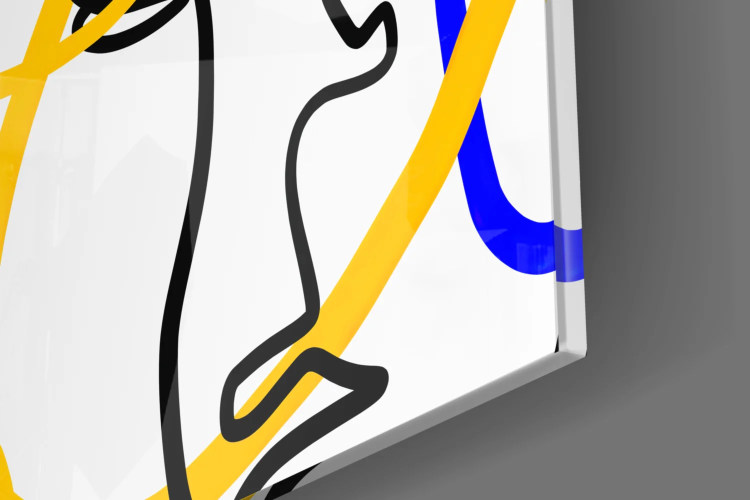 Abstract Faces Glass Wall Art - Image 7