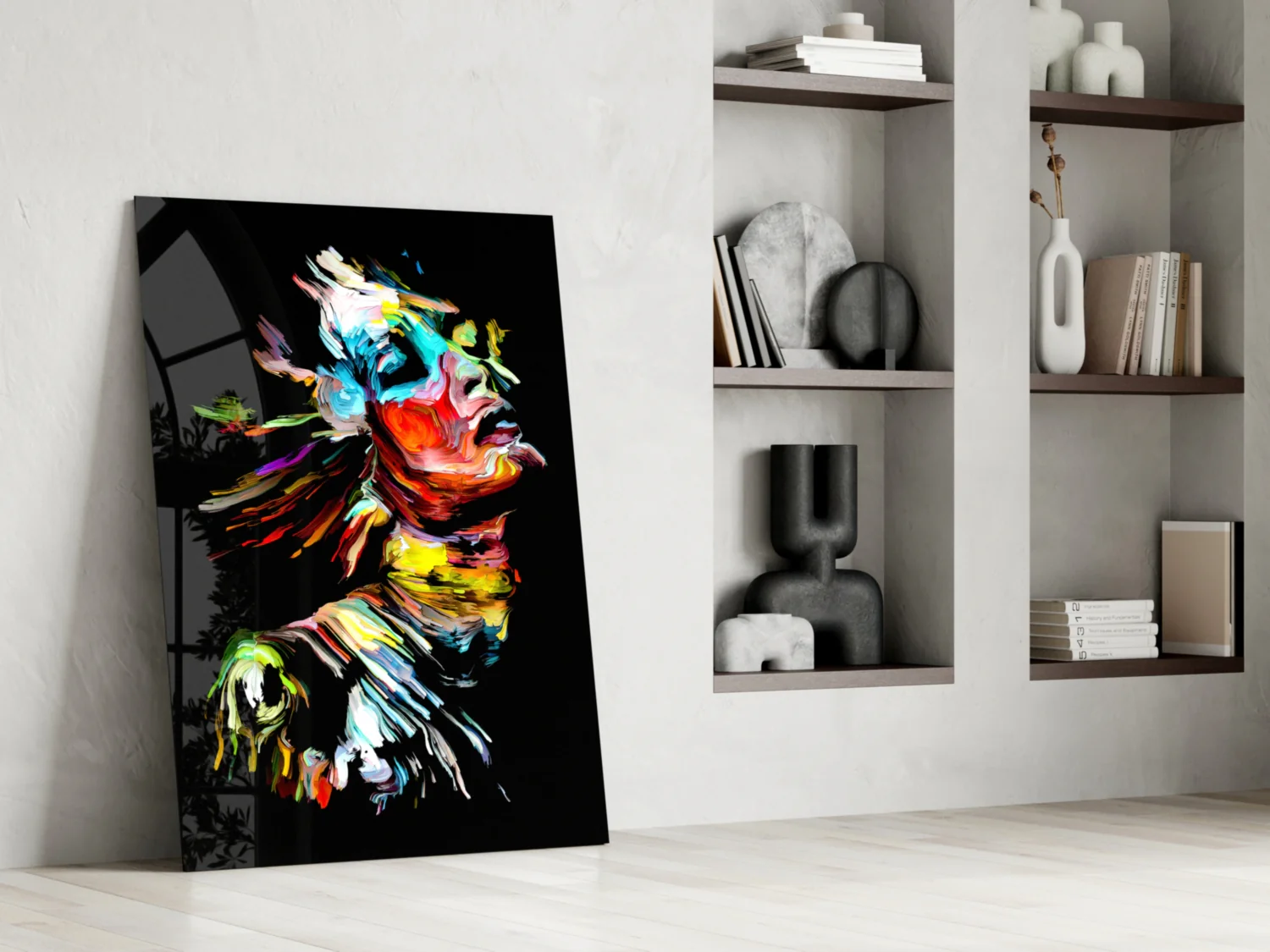 Abstract Portrait Glass Wall Art - Image 6