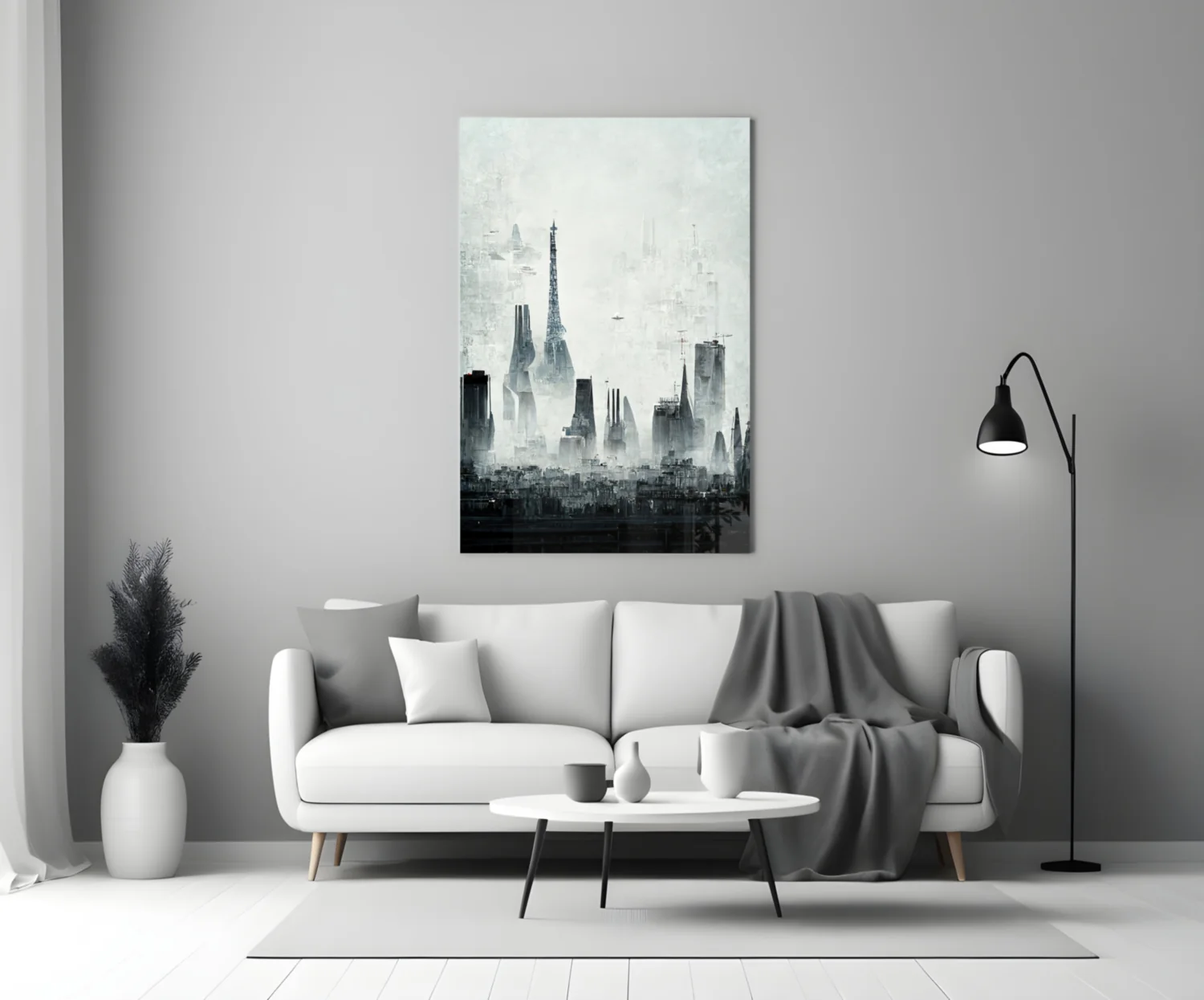 Old City Silhouette Glass Art || Designer Collection - Image 4