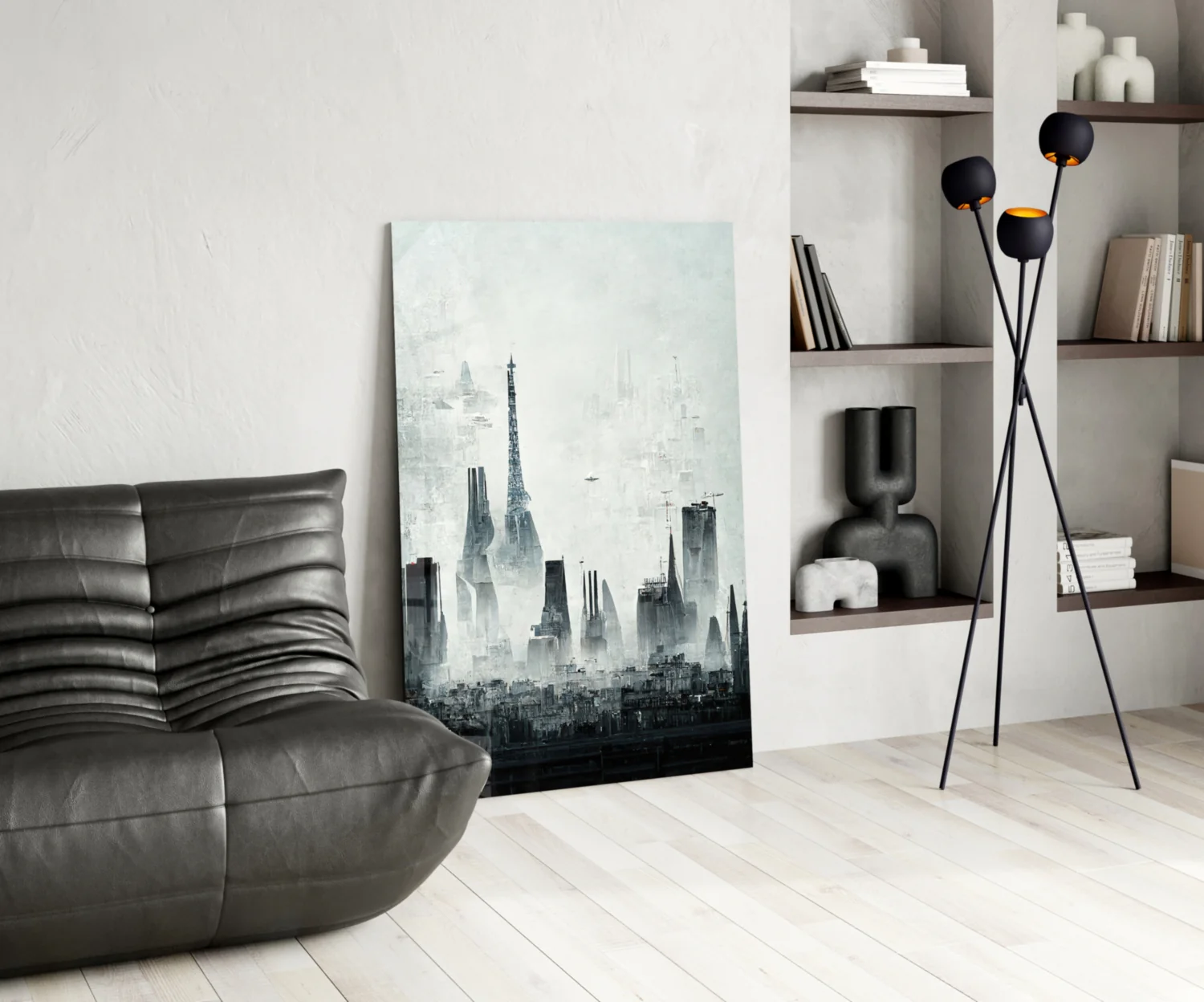 Old City Silhouette Glass Art || Designer Collection - Image 6