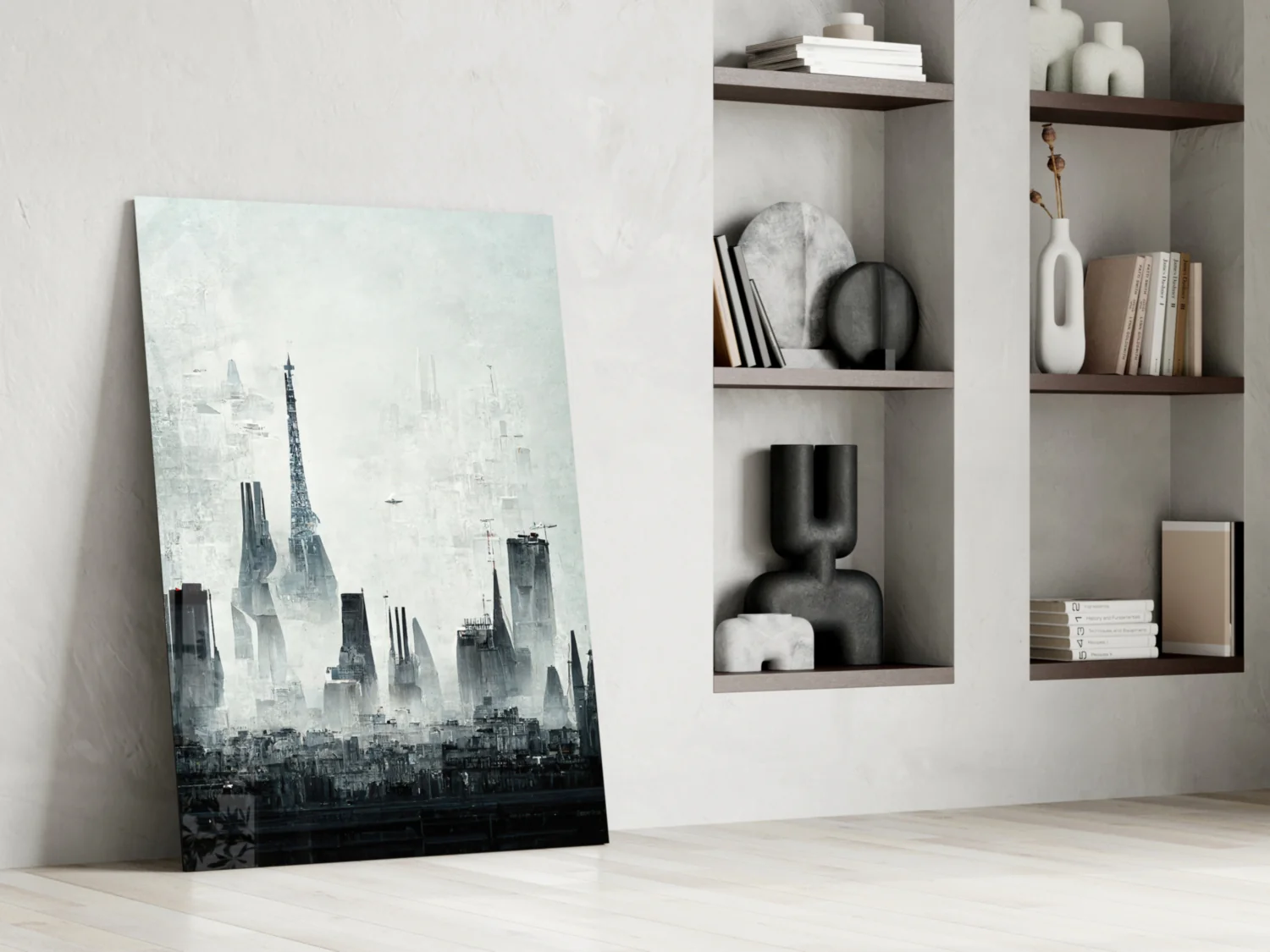 Old City Silhouette Glass Art || Designer Collection - Image 7