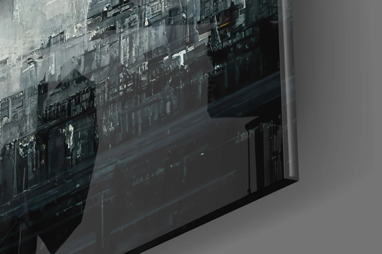 Old City Silhouette Glass Art || Designer Collection - Image 8