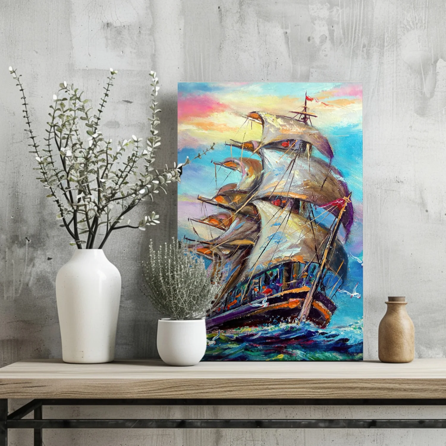 Old Ship Aluminum Print - Image 2