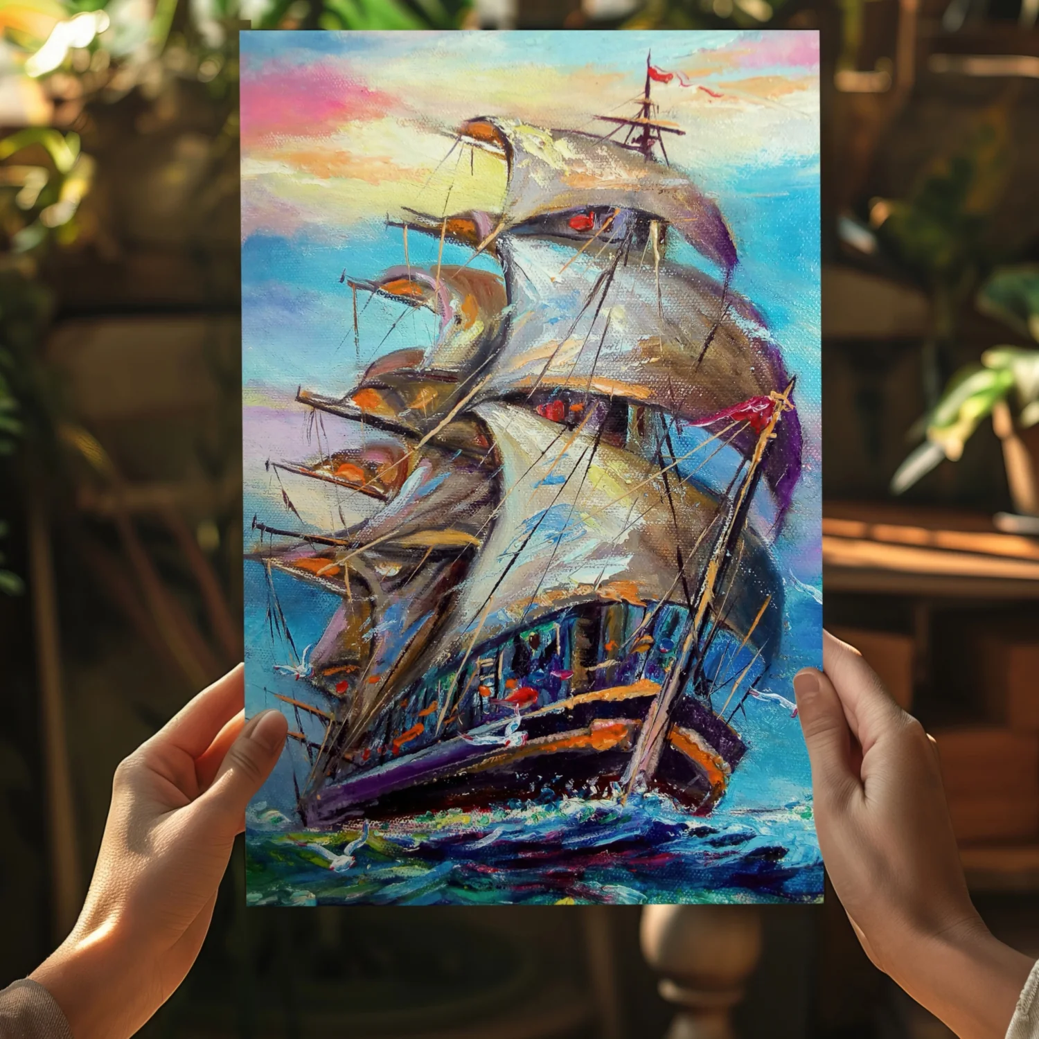 Old Ship Aluminum Print - Image 5