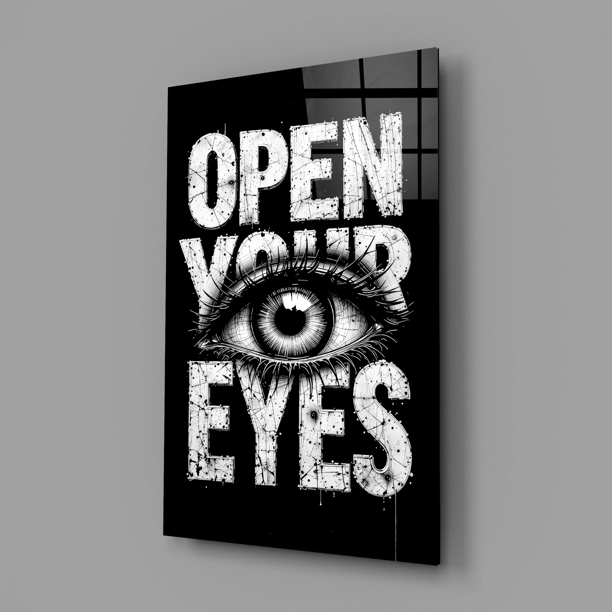 Open Your Eyes Glass Wall Art - Image 3