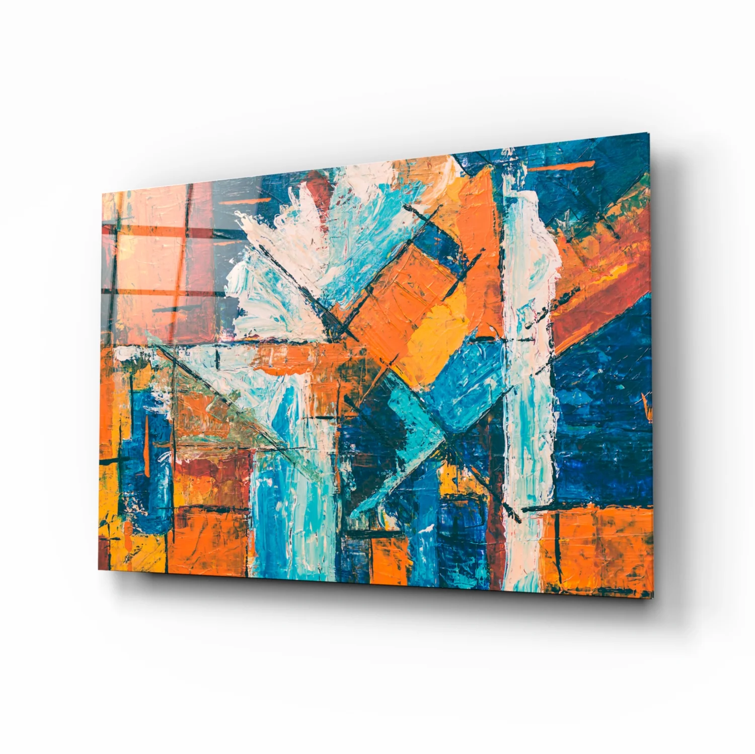 Orange Dream Glass Wall Art - Image 2