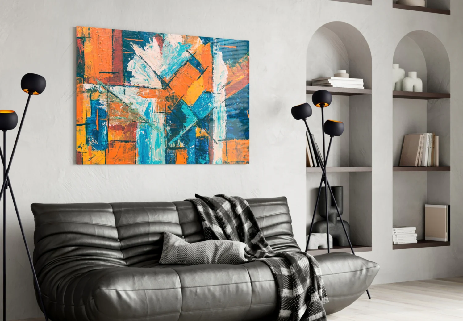 Orange Dream Glass Wall Art - Image 5