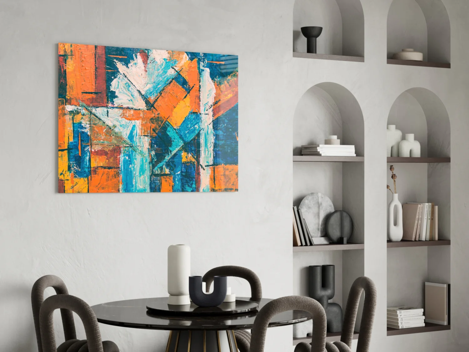 Orange Dream Glass Wall Art - Image 6