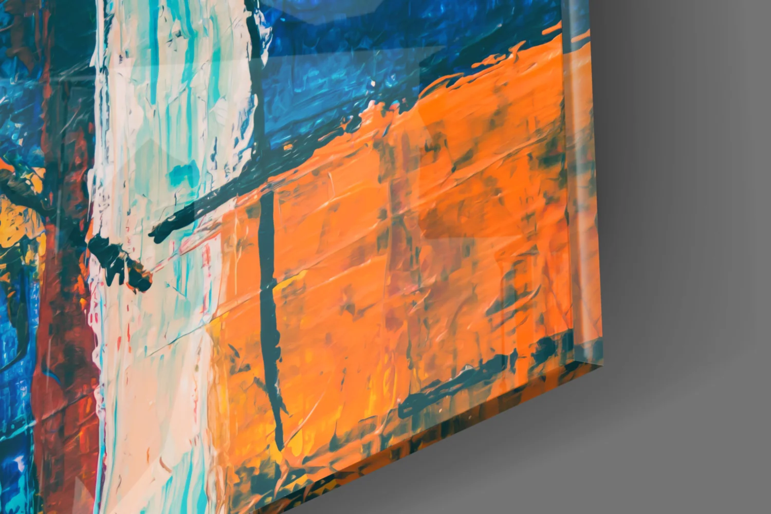 Orange Dream Glass Wall Art - Image 8