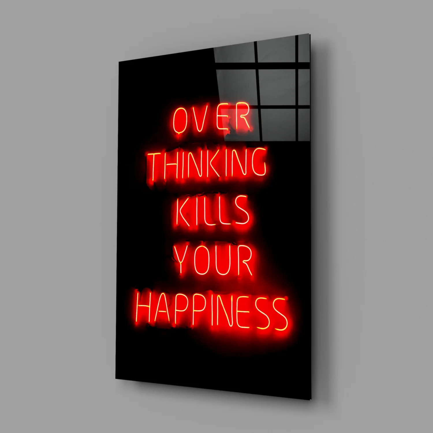 Over Thinking Glass Wall Art - Image 2