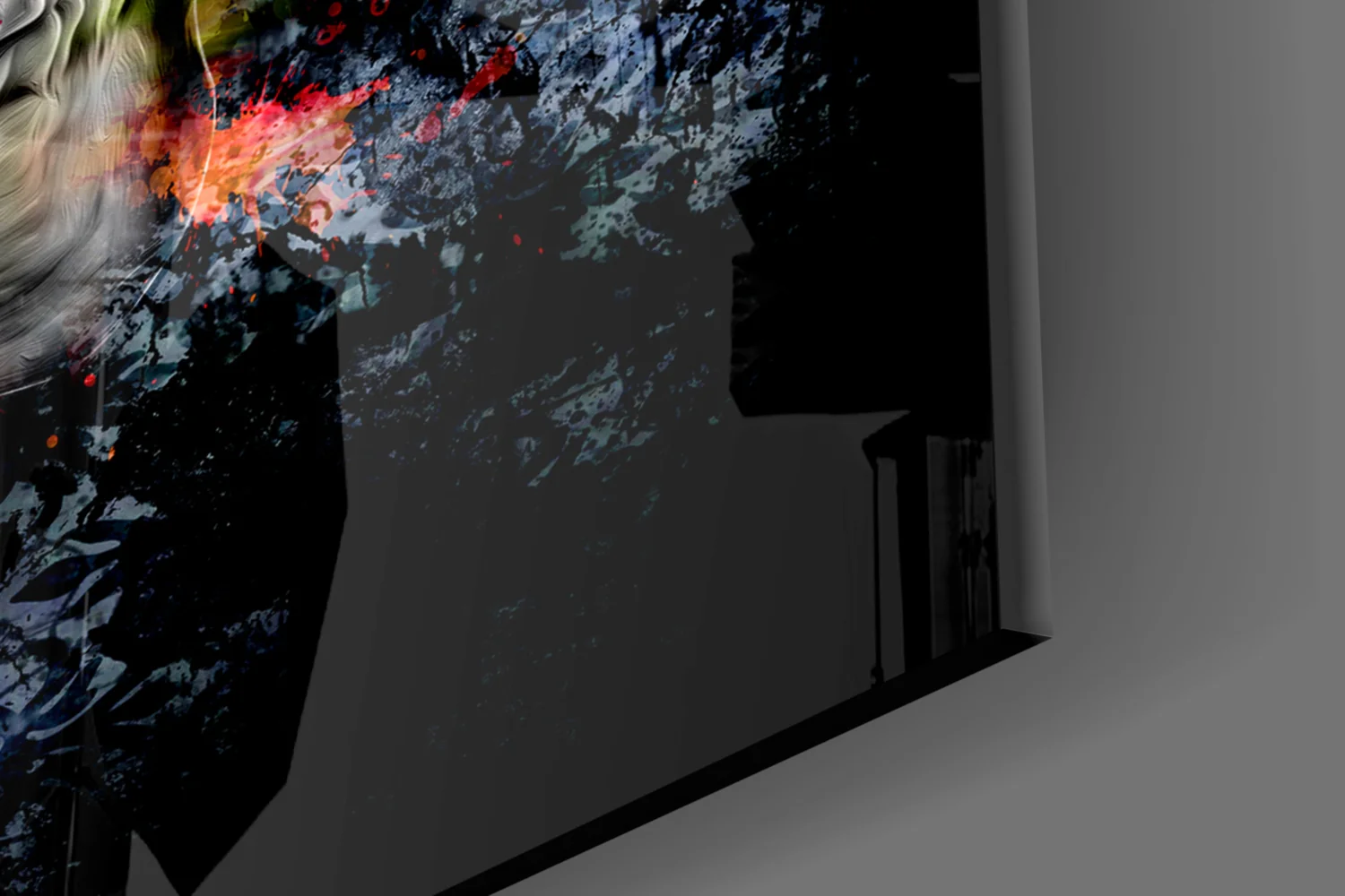 Paint Splash Sunglasses Skull Glass Wall Art - Image 7