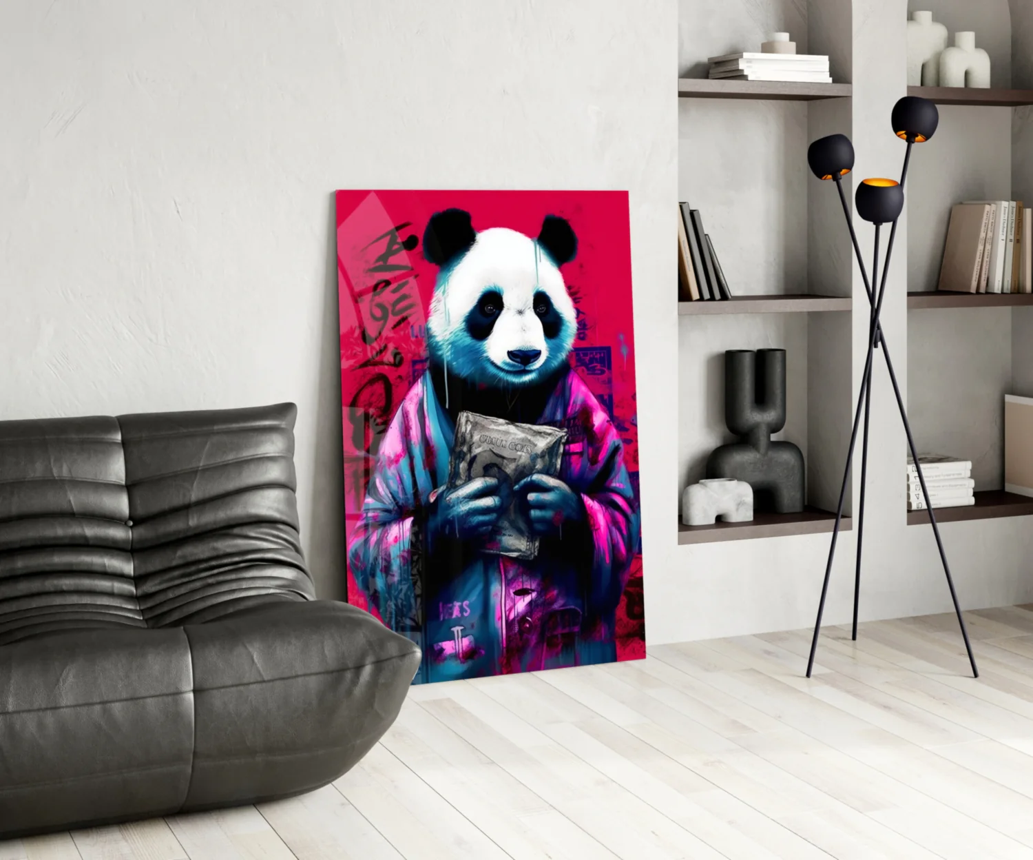 Panda Glass Wall Art || Designer Collection - Image 5