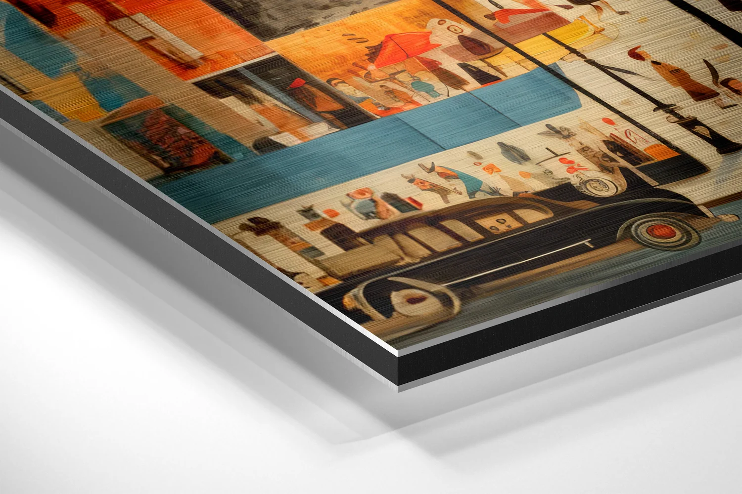 Paris Brushed Aluminum Dibond Wall Art - Image 2