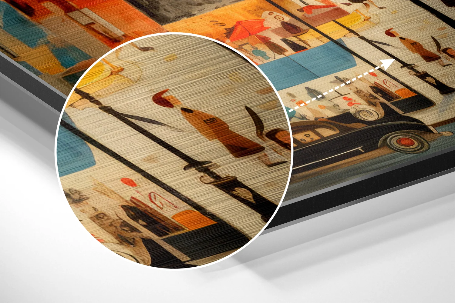 Paris Brushed Aluminum Dibond Wall Art - Image 3
