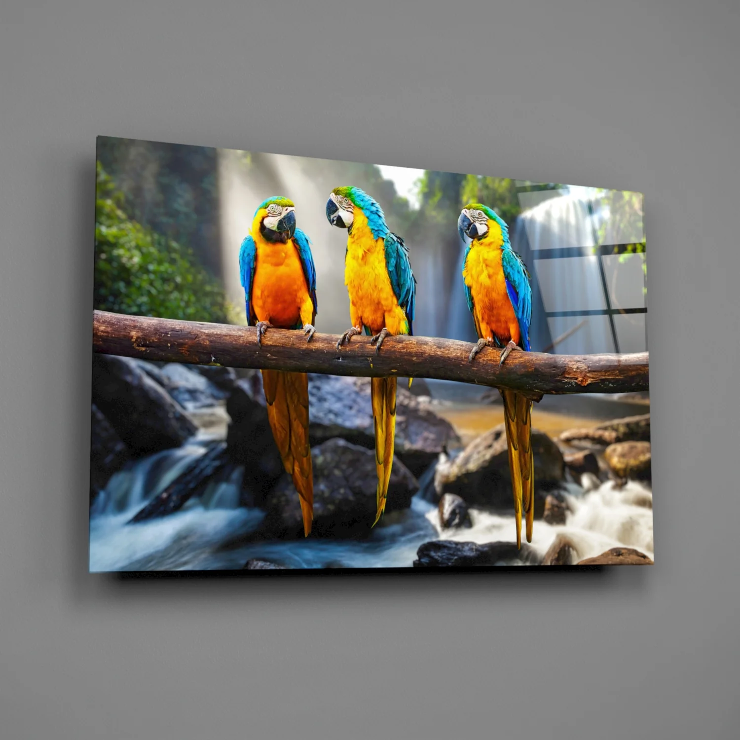 Parrots Glass Wall Art - Image 2
