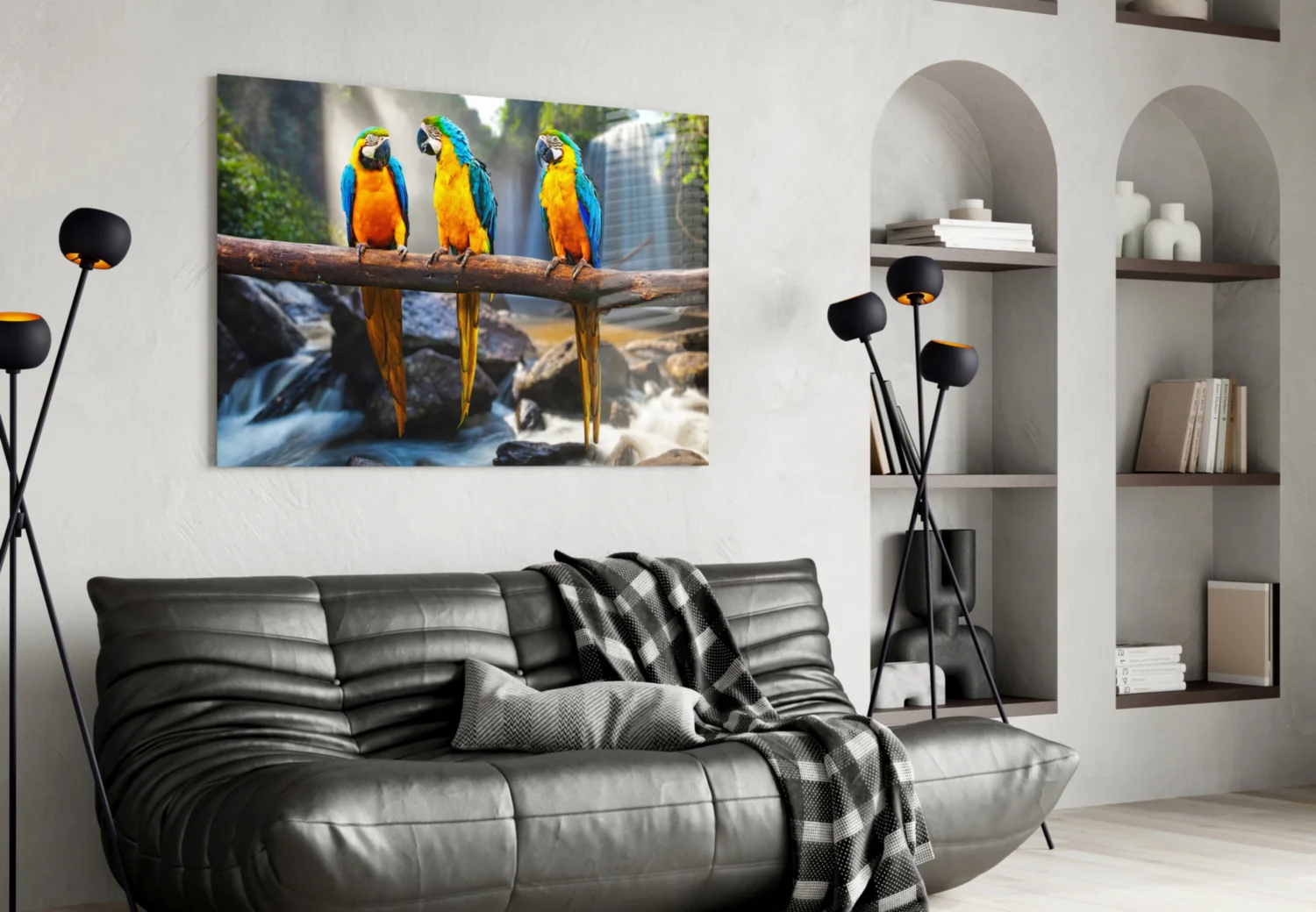 Parrots Glass Wall Art - Image 4
