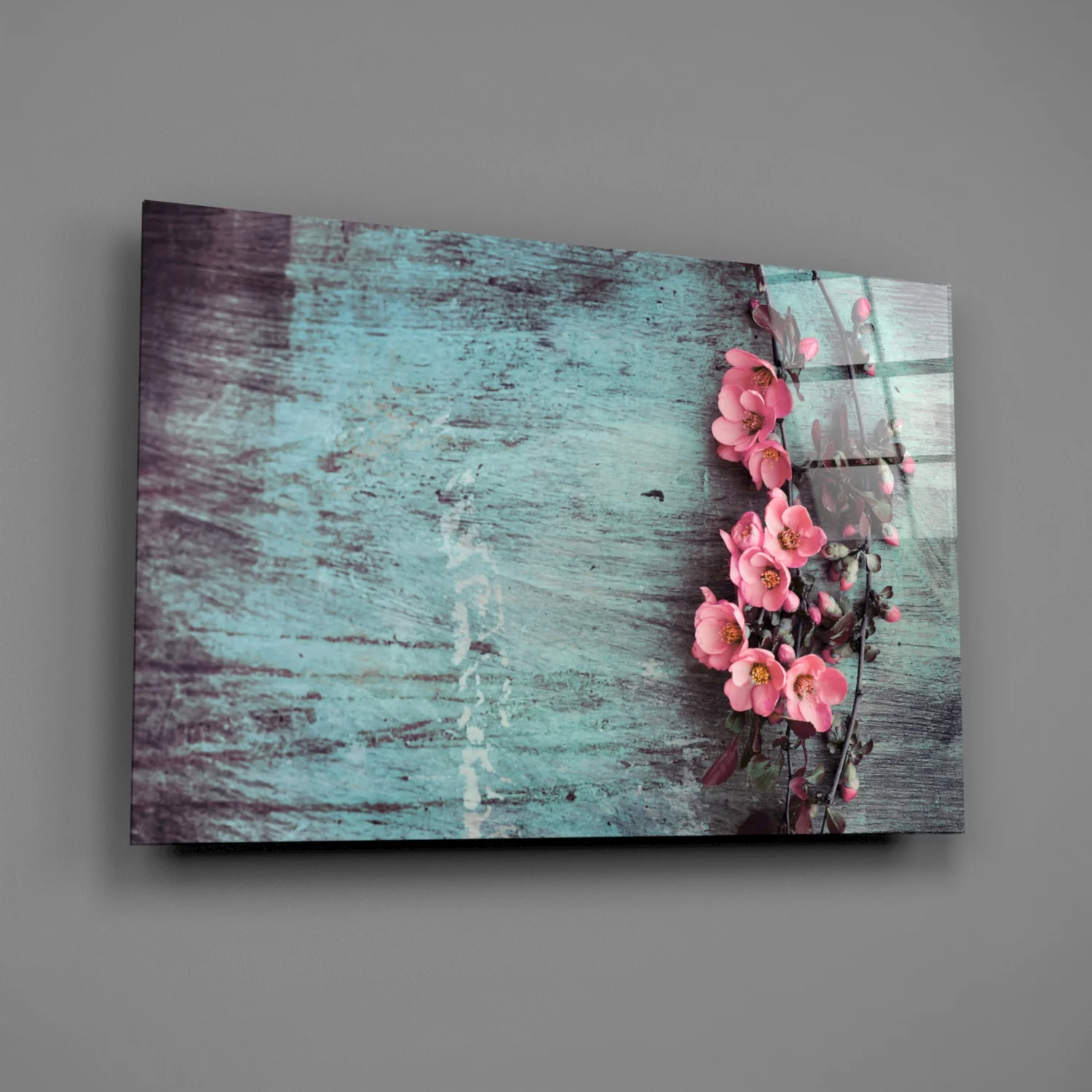 Pastel Flower Glass Wall Art - Image 3
