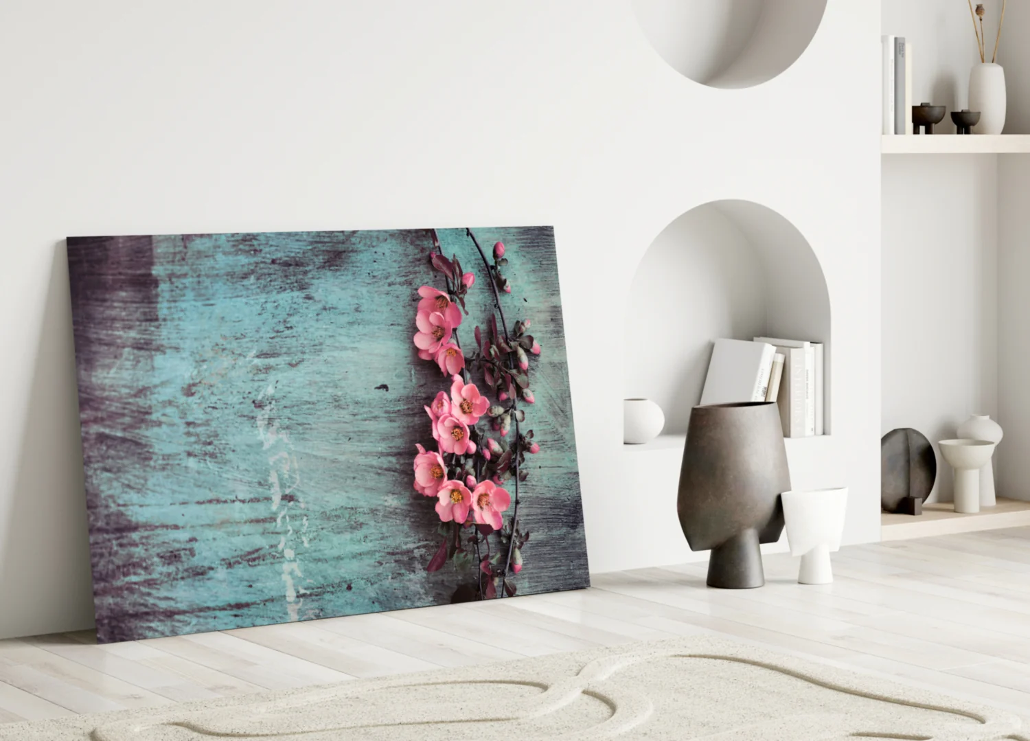 Pastel Flower Glass Wall Art - Image 4
