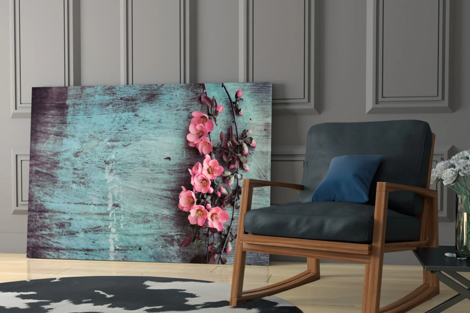 Pastel Flower Glass Wall Art - Image 7