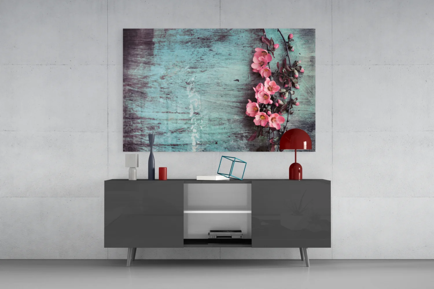 Pastel Flower Glass Wall Art - Image 9