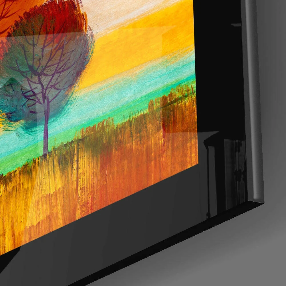 Pastel Trees Glass Wall Art - Image 3