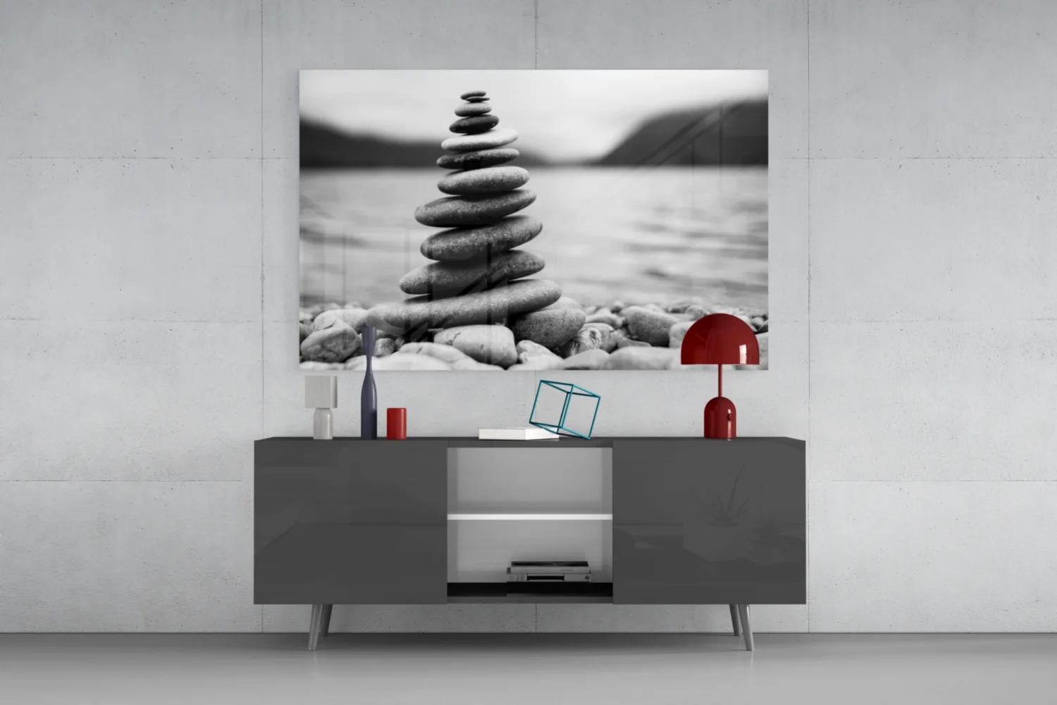 Pebbles Glass Wall Art - Image 8