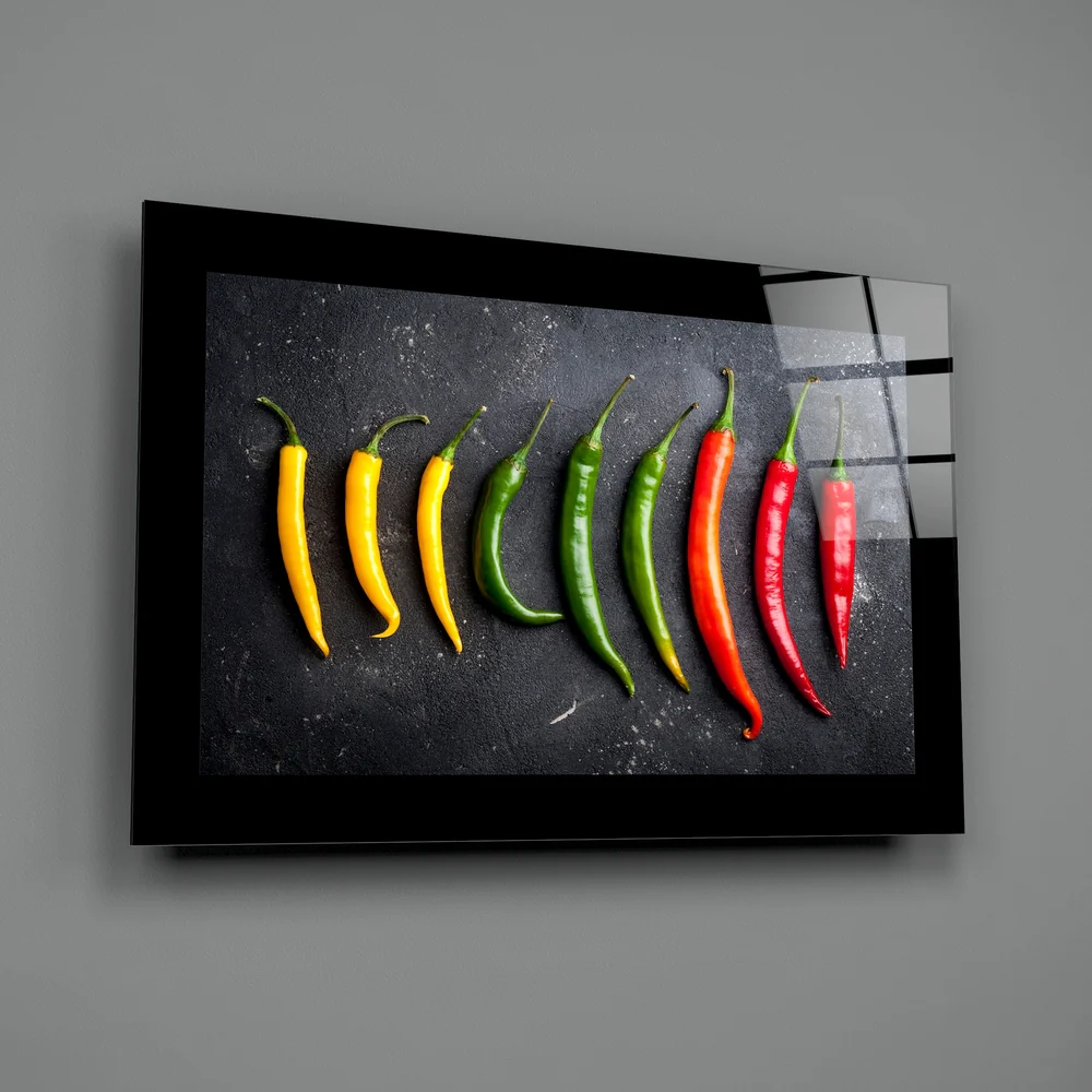 Peppers Glass Wall Art - Image 2