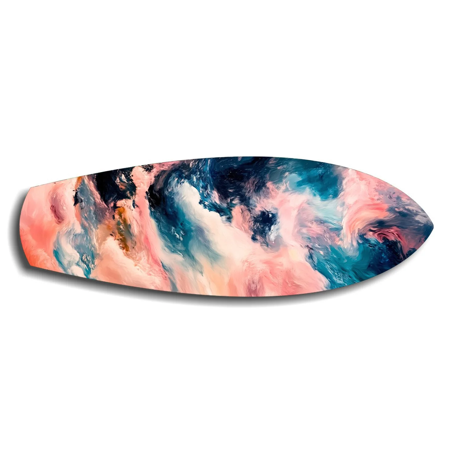 Pink and Blue Marble Swirl Glass Wall Art - Image 6
