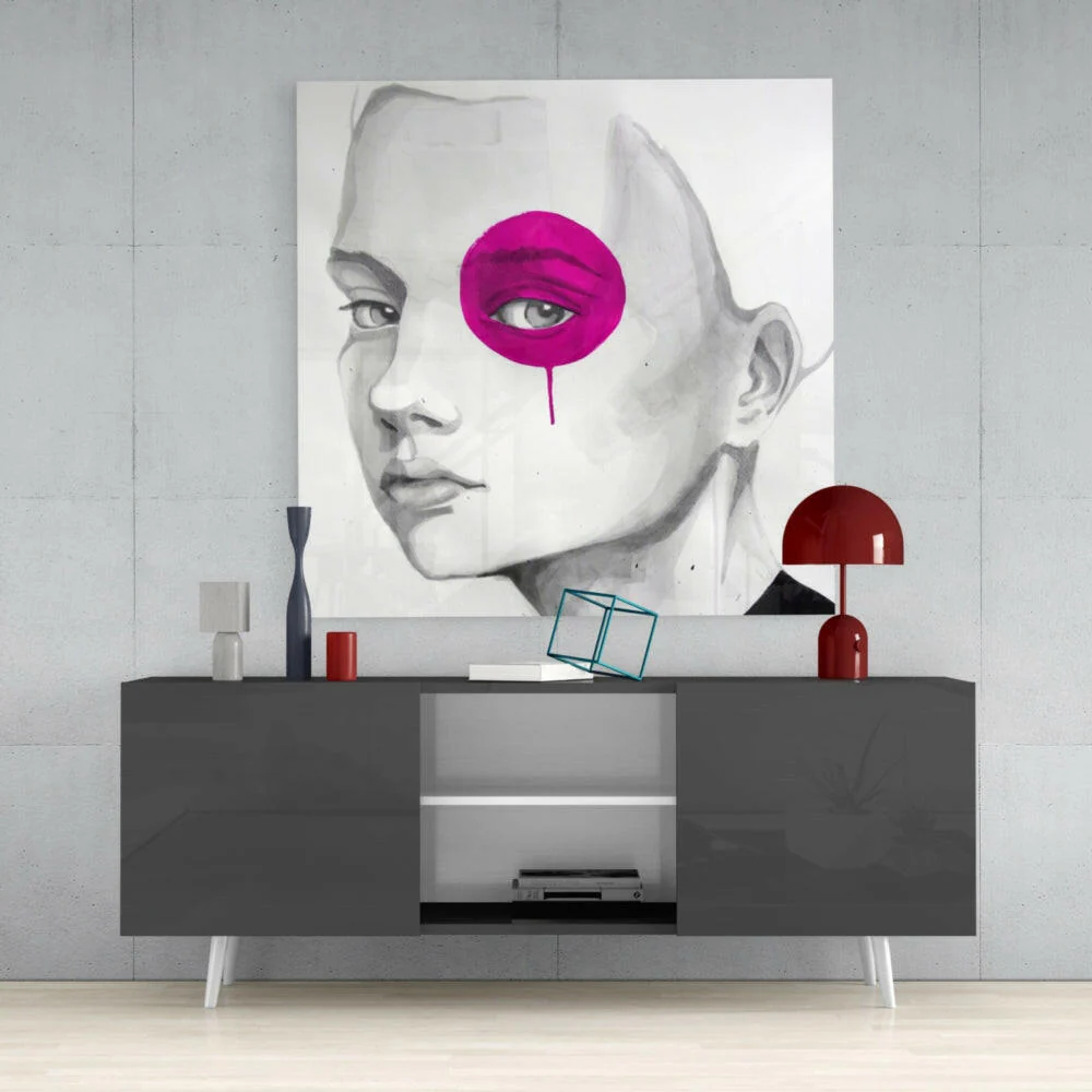 Pink Look Glass Wall Art - Image 4