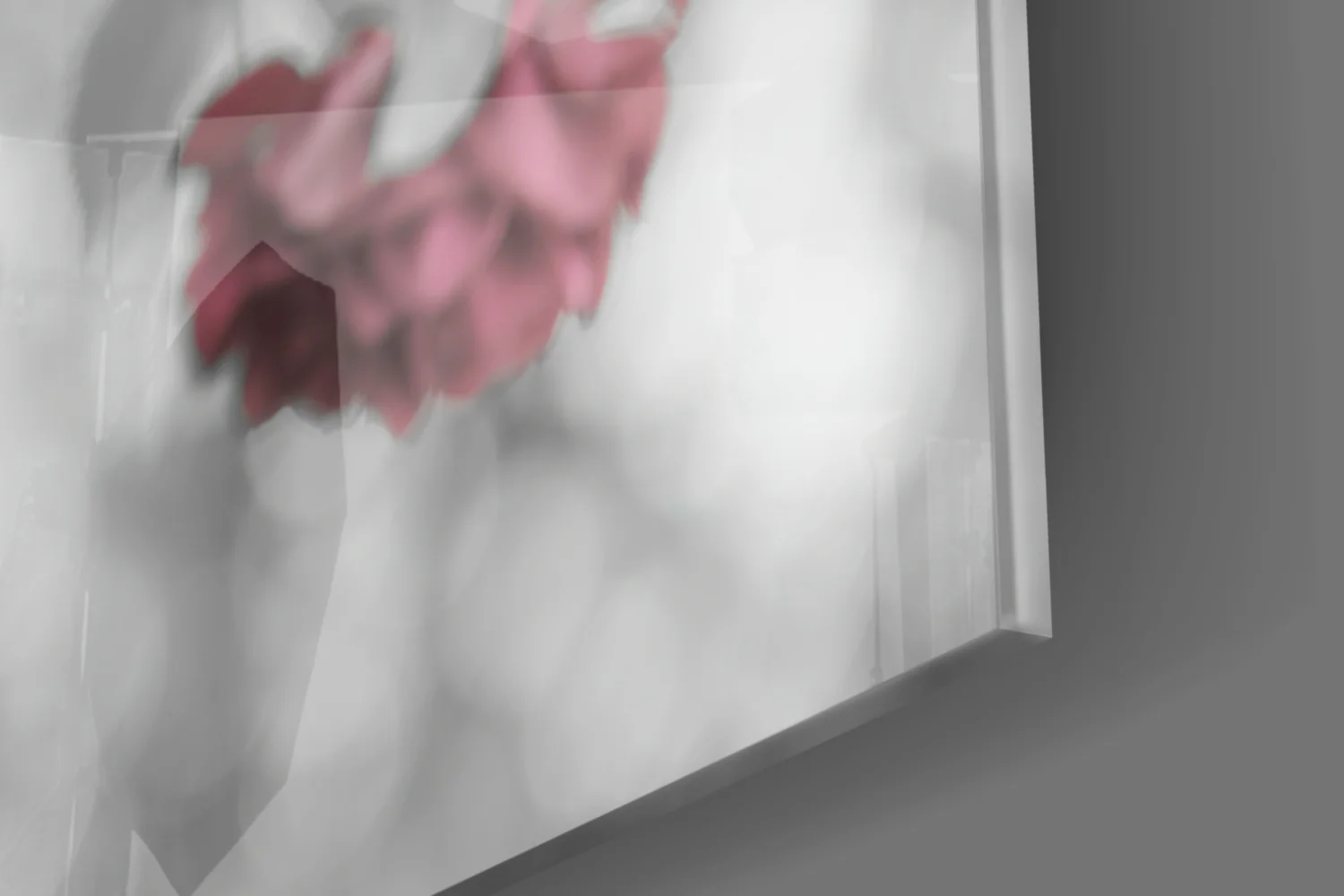 Pink Roses Glass Wall Art - Image 7