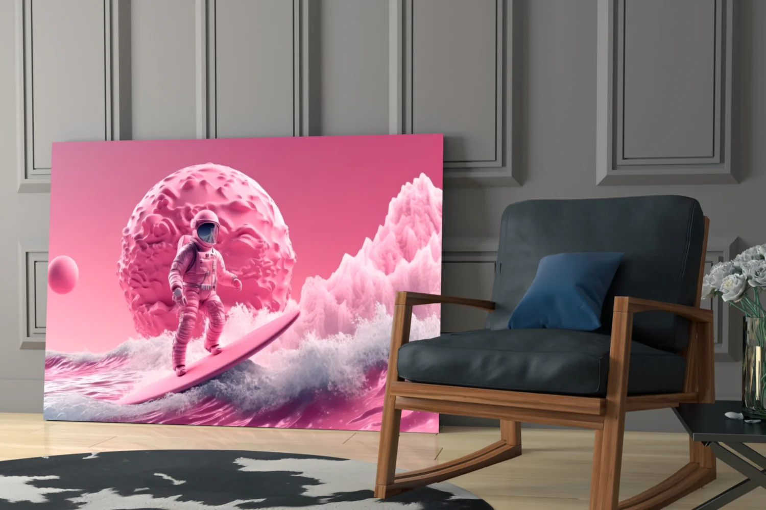 Pinky Space Glass Wall Art || Designer Collection - Image 6