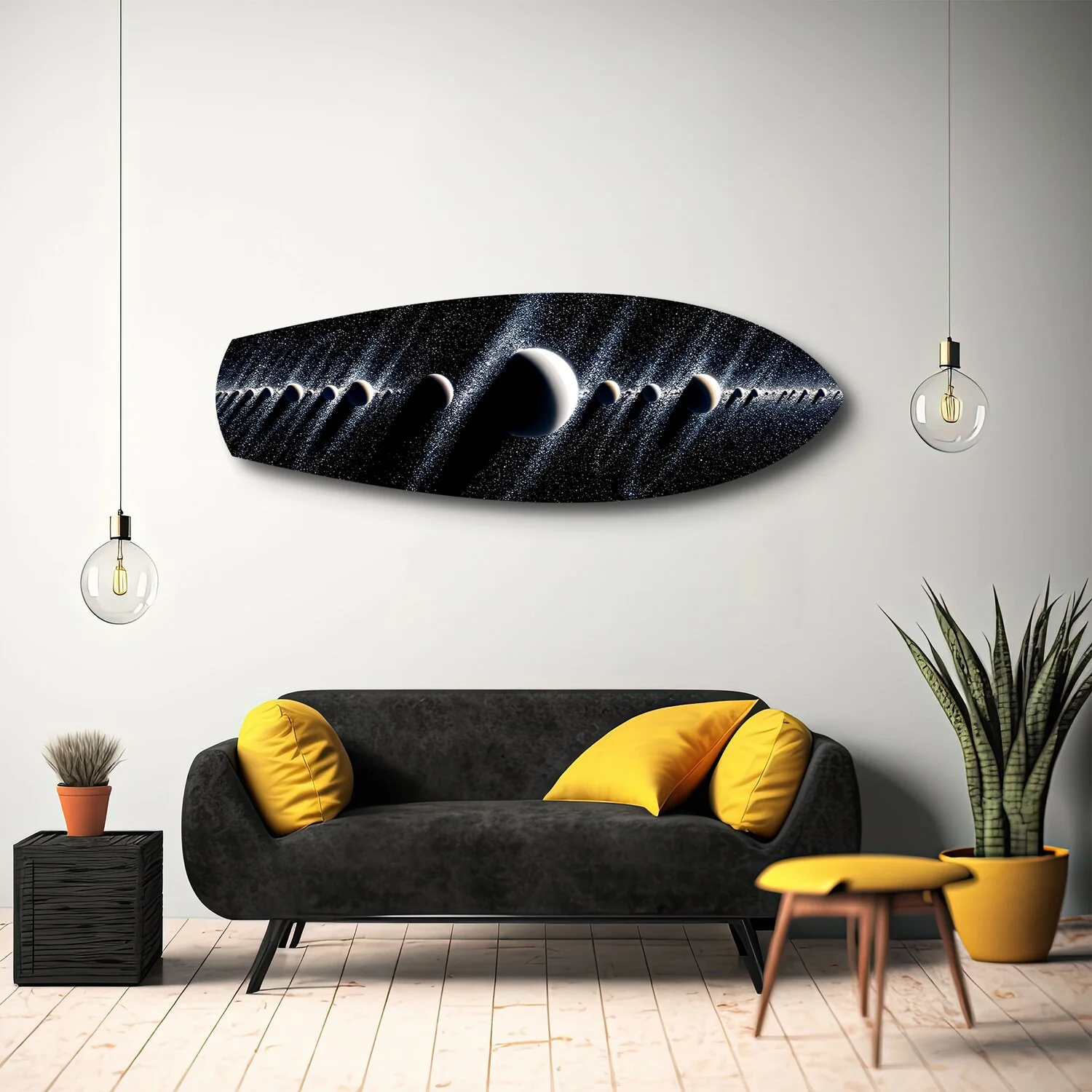 Planetary Alignment Galaxy Glass Wall Art - Image 10