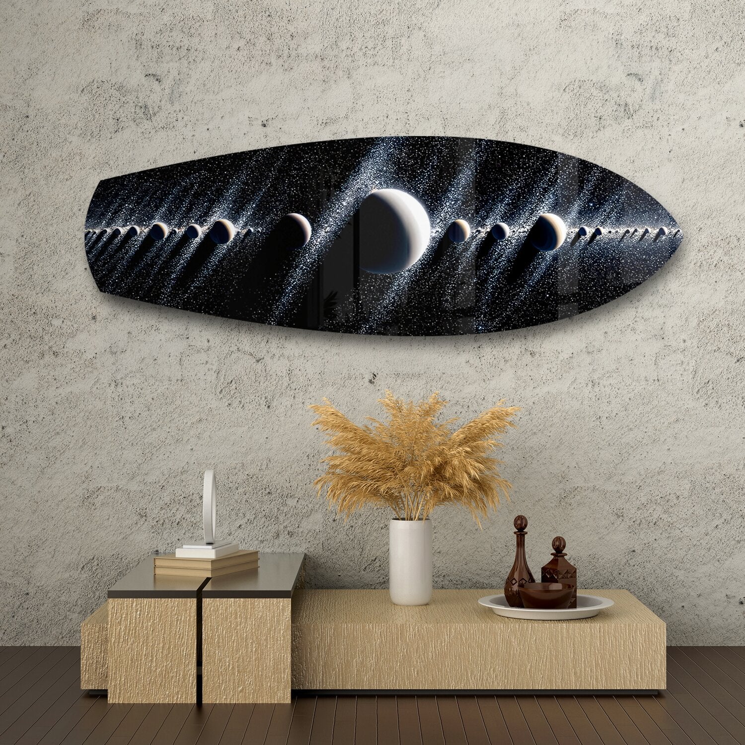 Planetary Alignment Galaxy Glass Wall Art - Image 8
