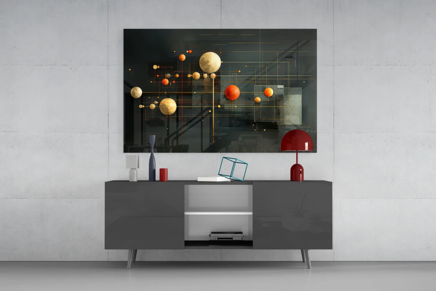Planets Glass Wall Art|| Designer's Collection - Image 9