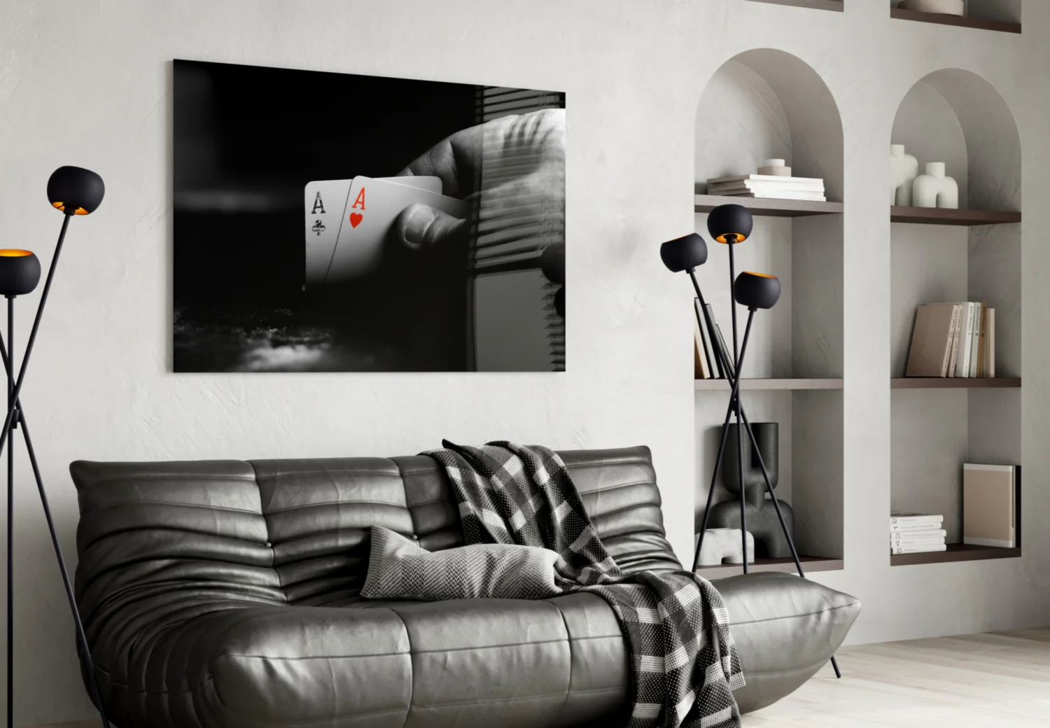 Playing Cards Glass Wall Art - Image 4