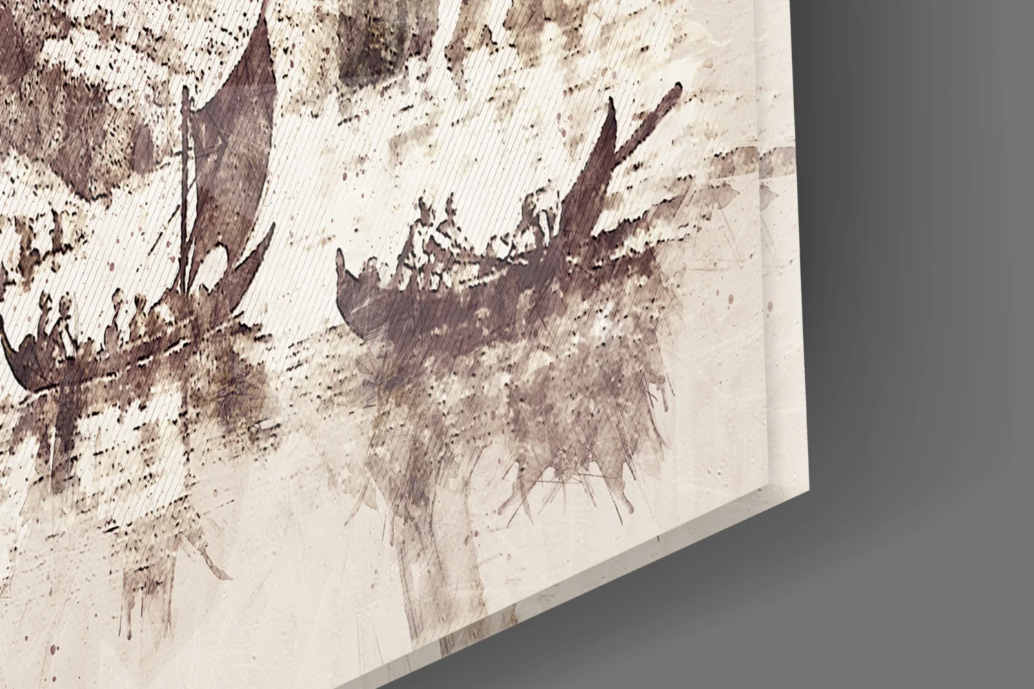 Poplar Palace Illustration Glass Wall Art - Image 7