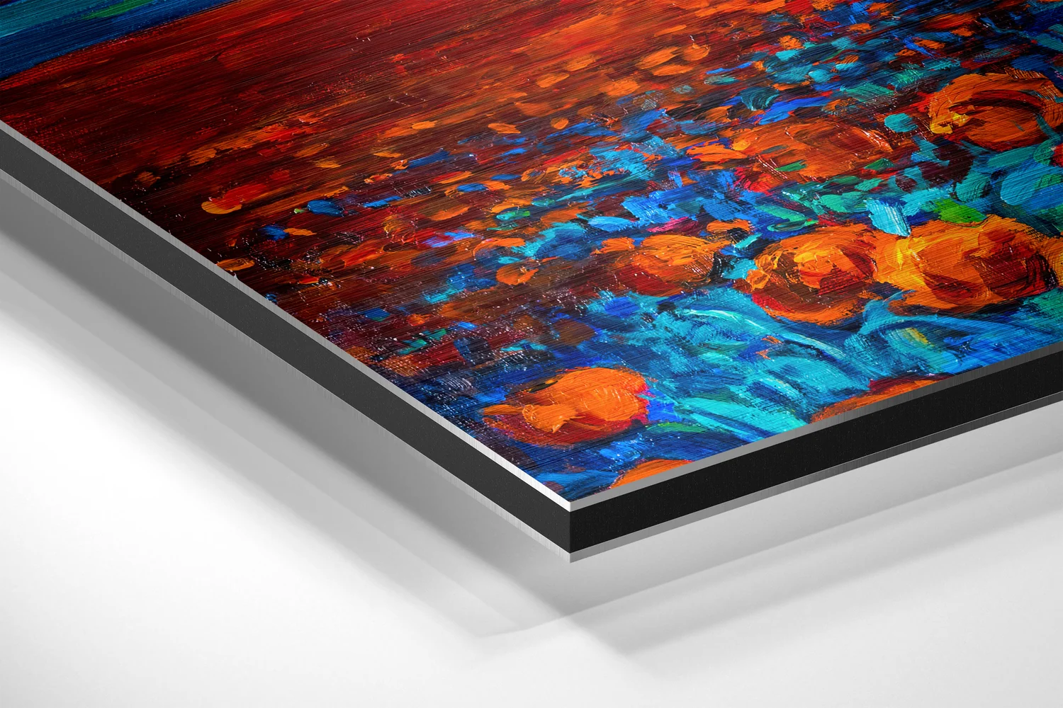 Poppy Field Brushed Aluminium Dibond Wall Art - Image 2