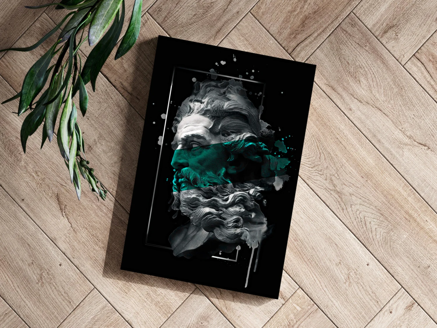 Poseidon Emerald Aluminum Print - Image 3