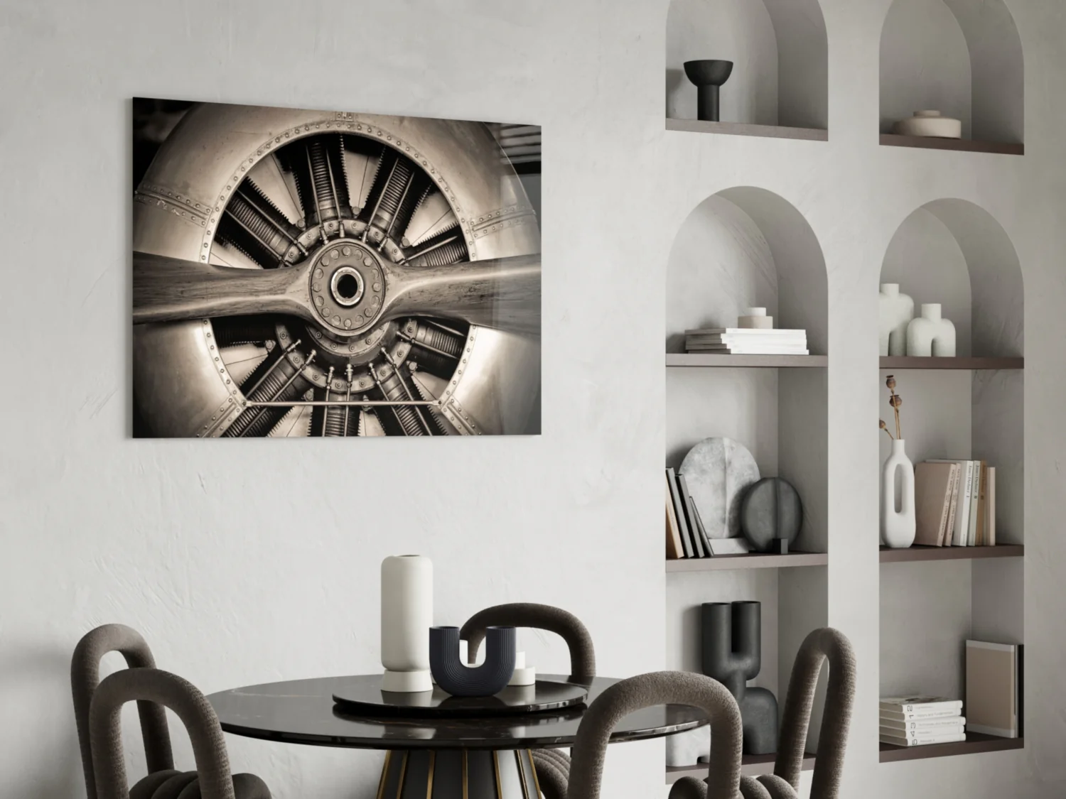 Propeller Glass Wall Art - Image 6