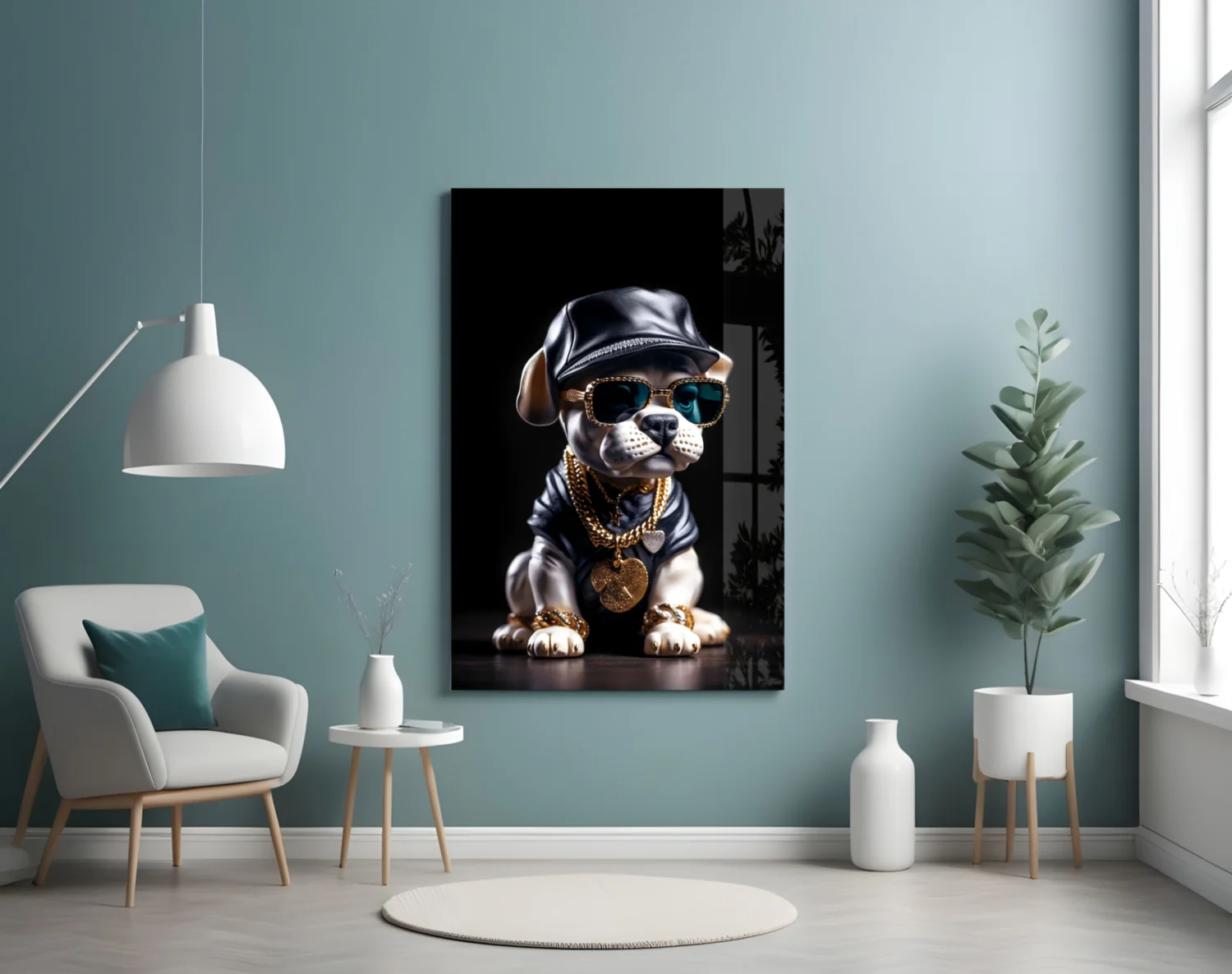 Puppy Vogue Glass Wall Art|| Designer's Collection - Image 5