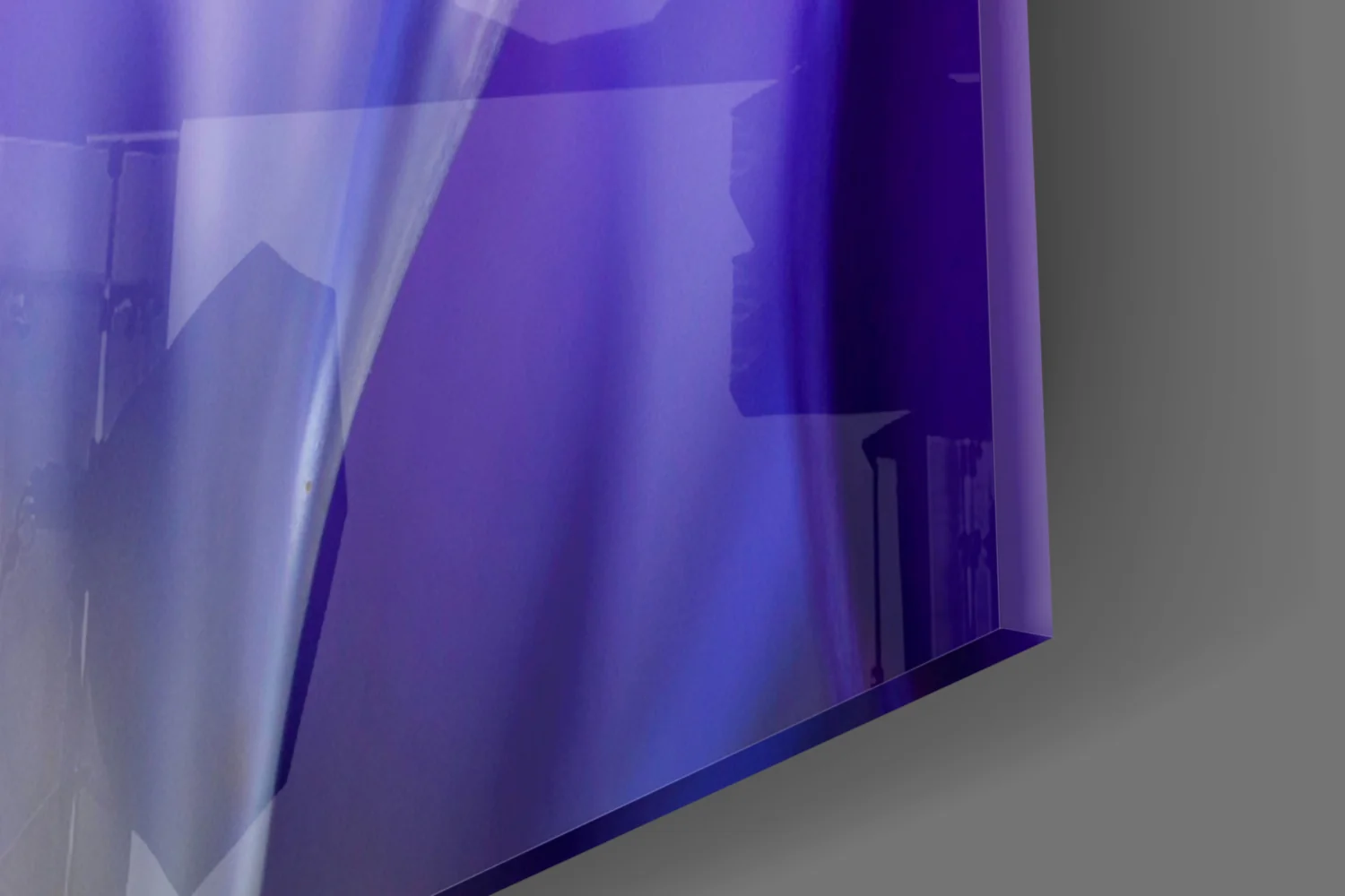 Purple Crocus Bloom Glass Wall Art - Image 8