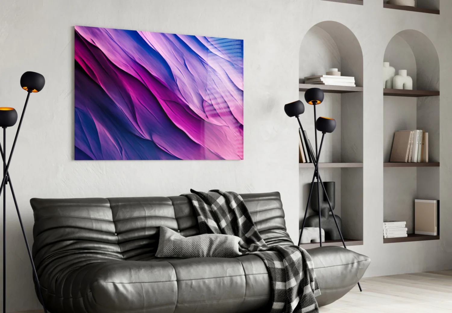 Purple Dance Glass Wall Art || Designer Collection - Image 5