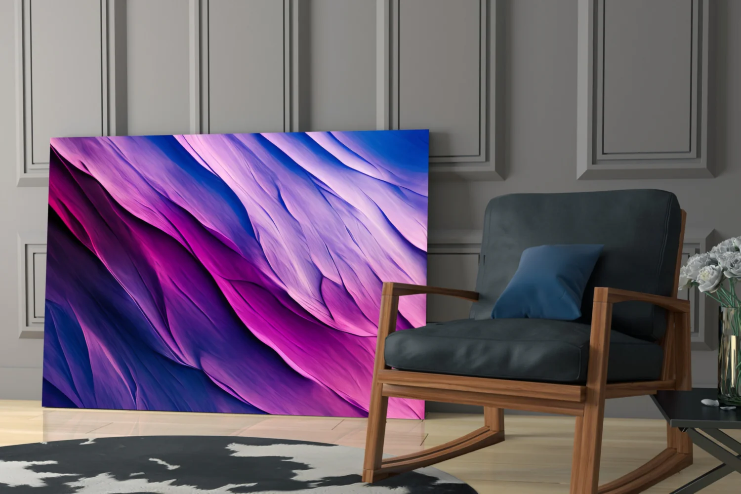 Purple Dance Glass Wall Art || Designer Collection - Image 7