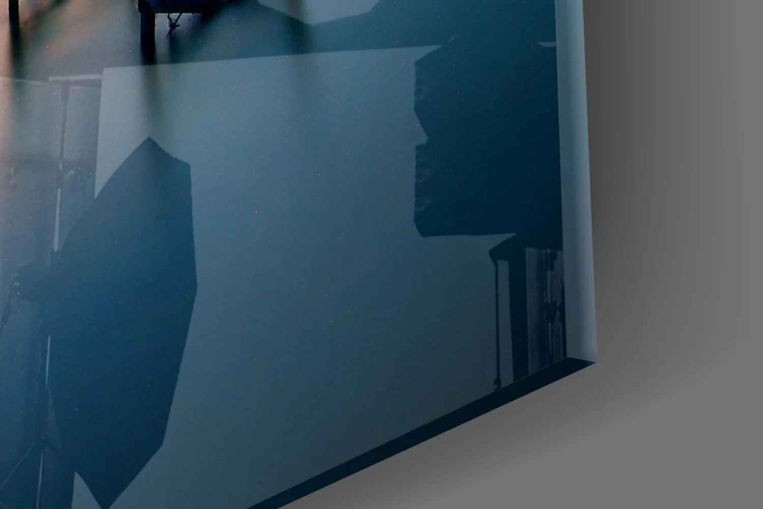 Purple Dusk Pier Posts Glass Wall Art - Image 7